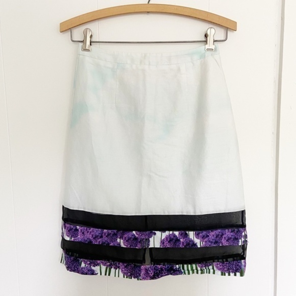 Emerson Jackie Fraser-Swan‎ sheer panel skirt 0